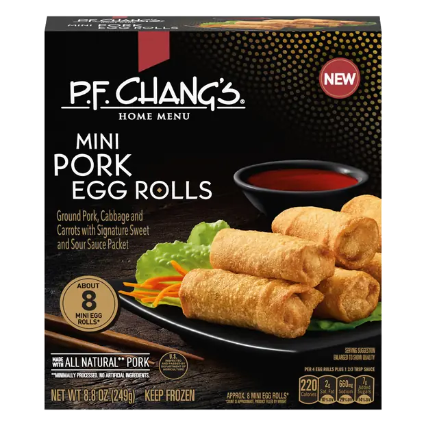 Home Menu Mini Pork Egg Rolls Frozen