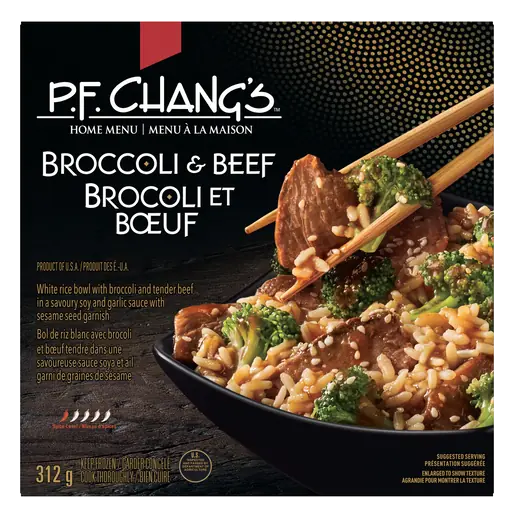 Frozen Meal Rice Bowl Beef And Broccoli Home Menu 312 g