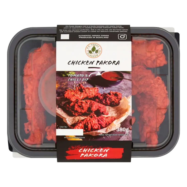 ds Chicken Pakora With Tomato And Chilli Dip 380g