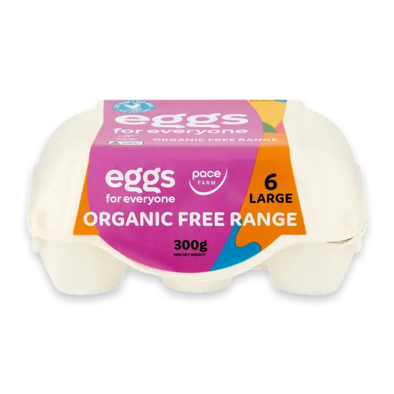 6 Organic Large Free Range Eggs