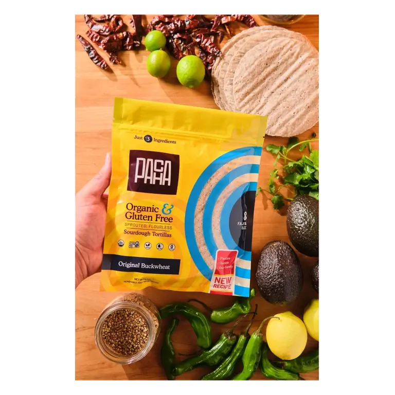 Pacha Original Sourdough Gluten Free Tortilla, 8.3oz: Organic Certified, Vegan