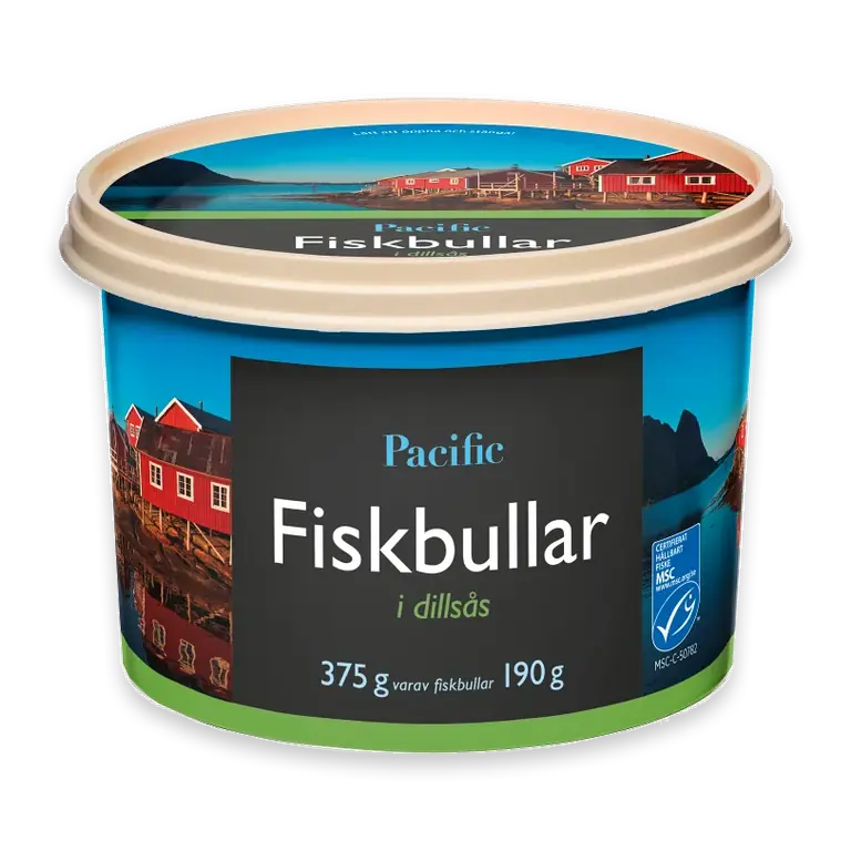 Fiskbullar i dillsås 375g Pacific