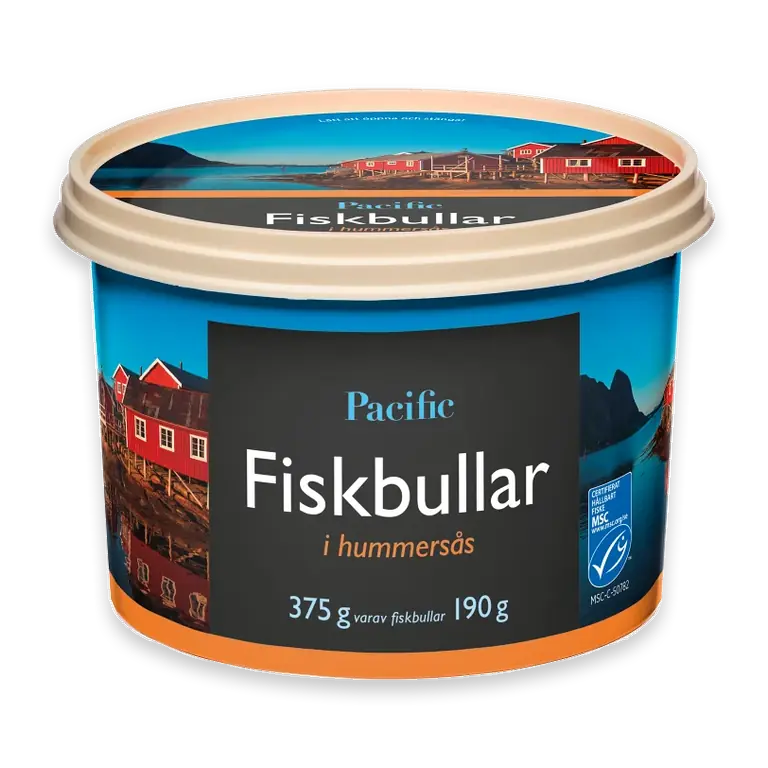 Fiskbullar i hummersås 375g Pacific