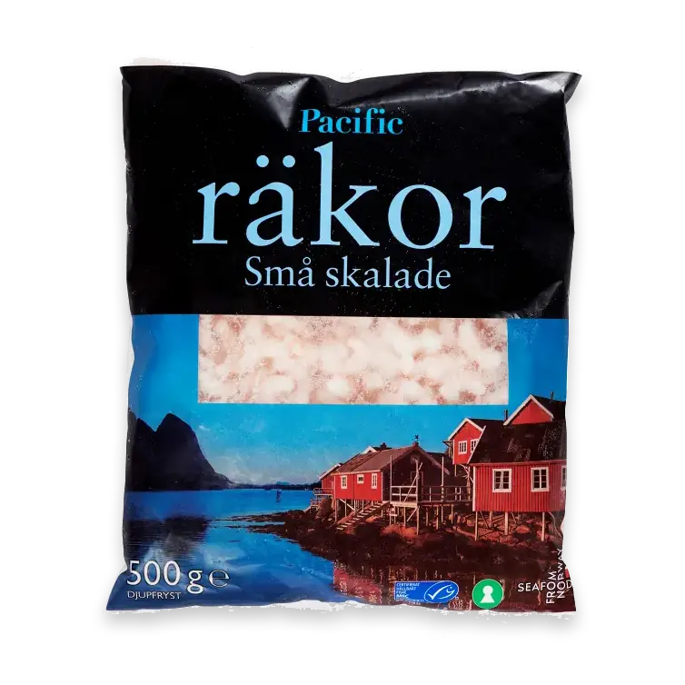 Små skalade räkor 500g Pacific