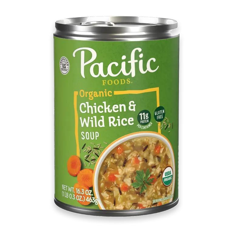 Organic Chicken and Wild Rice Soup 16.3 oz Can