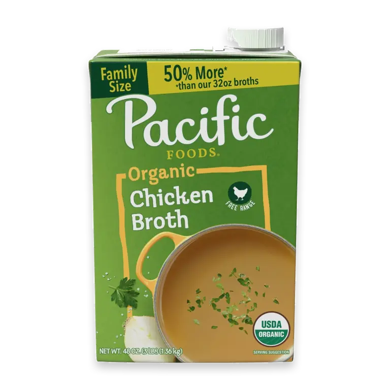 Organic Chicken Broth 48 oz Carton