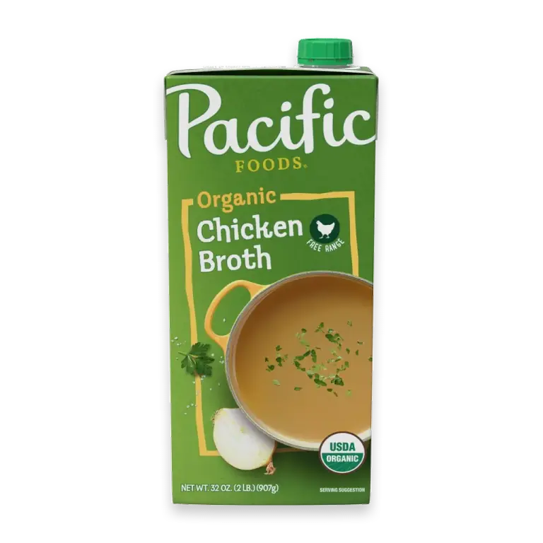 Organic Free Range Chicken Broth 32 oz Carton