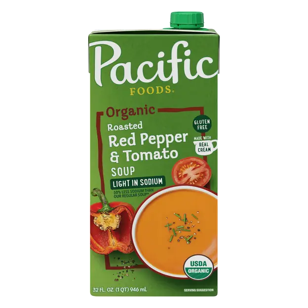 Organic Gluten Free Light in Sodium Red Pepper & Tomato Soup