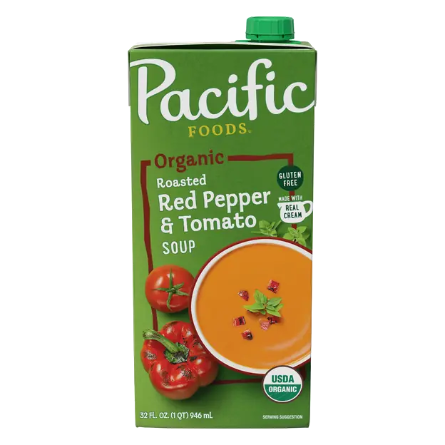 Organic Gluten Free Roasted Red Pepper & Tomato Soup