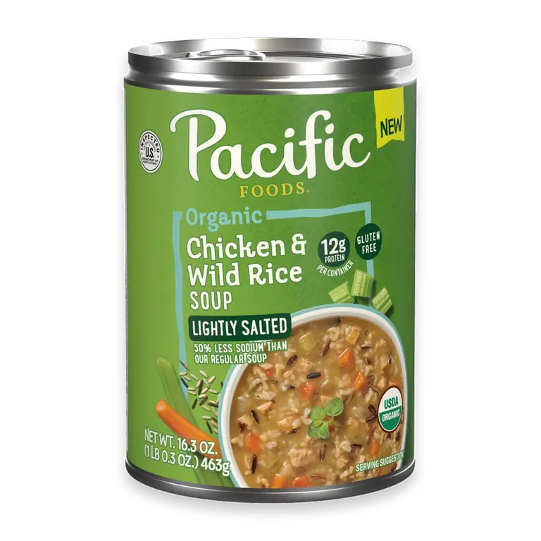 Organic Lightly Salted Chicken and Wild Rice Soup 16.3 oz Can