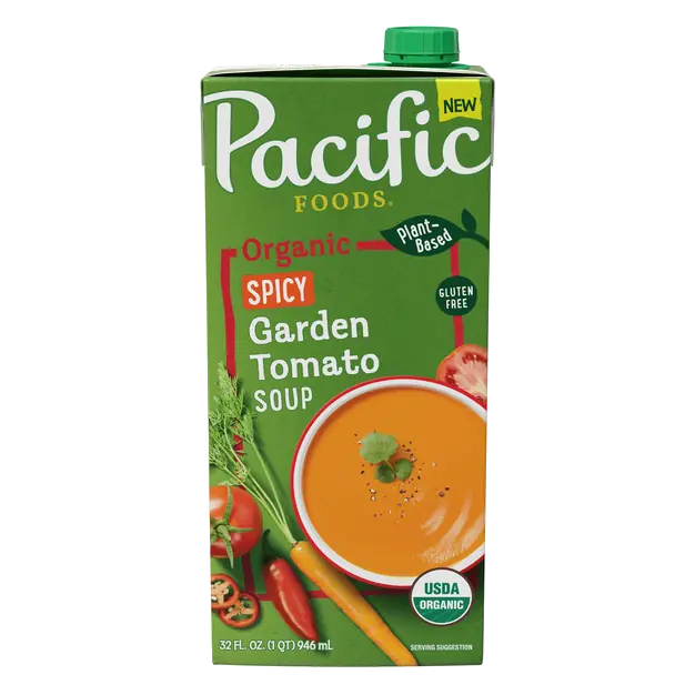 Organic Plant-Based Gluten Free Spicy Garden Tomato Soup