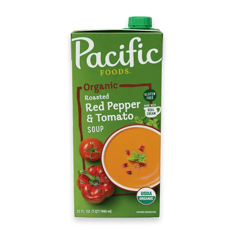 Organic Roasted Red Pepper and Tomato Soup 32 oz Carton
