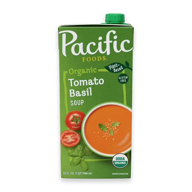 Organic Tomato Basil Soup 32 oz Carton