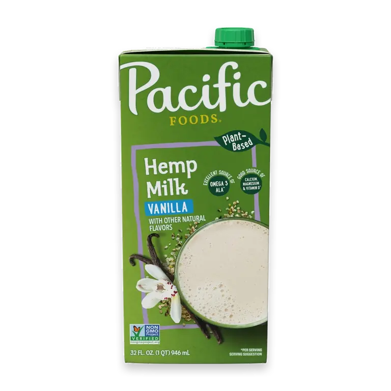 Vanilla Hemp Milk 32 oz Carton
