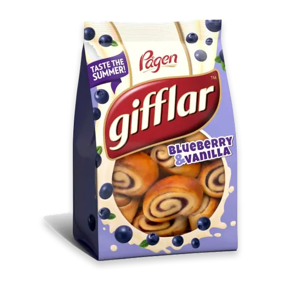 Blåbär/vanilj Gifflar