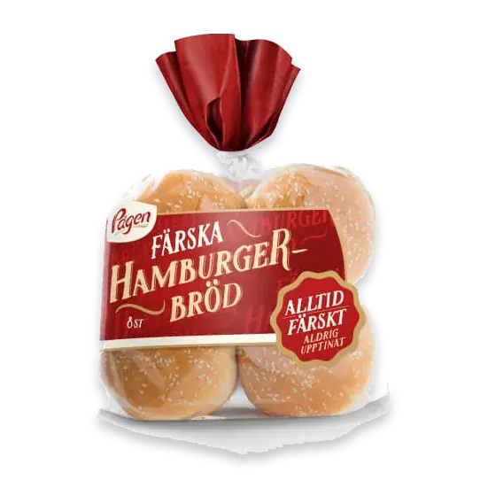 Hamburgerbröd Ljusa 8-pack