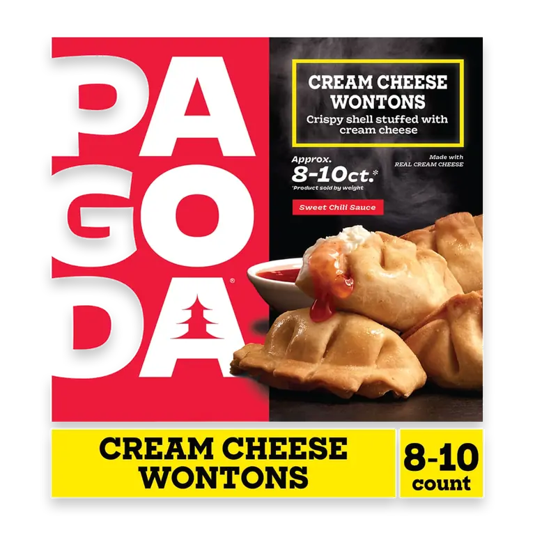 Frozen Cream Cheese Wontons with Sweet Chili Sauce