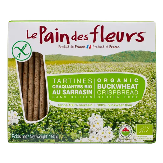 Le Pain Des Fleurs Gluten-Free Organic Crispbread Buckwheat 150 g