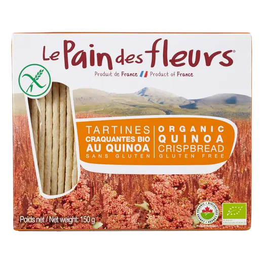 Le Pain Des Fleurs Gluten-Free Organic Quinoa Crispbread 150 g