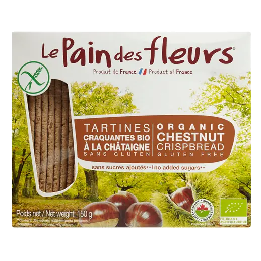 Organic Gluten-Free Crispbread Chestnut 150 g