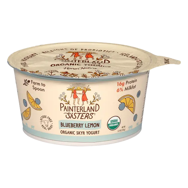 Organic Blueberry Lemon 16g Protein Skyr Yogurt Cup