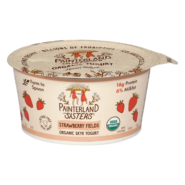 Organic Strawberry 16g Protein Skyr Yogurt Cup
