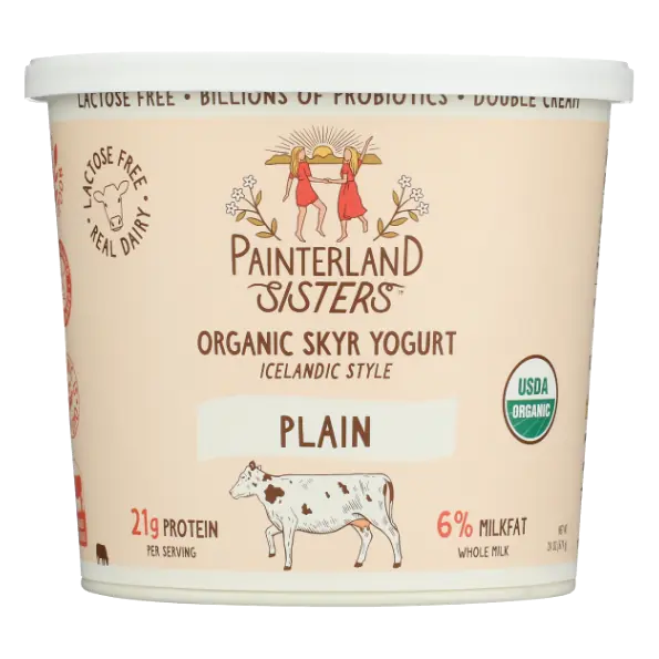 Plain Icelandic Style Organic Skyr Whole Milk Yogurt