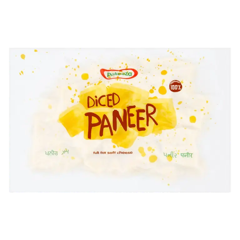 Diced Paneer Full Fat Soft Cheese 450g