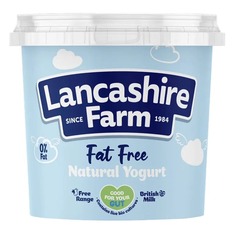 Lancashire Farm Fat Free Natural Yogurt 1kg