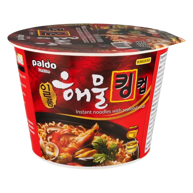 Seafood Instant Noodle Soup Bowl
