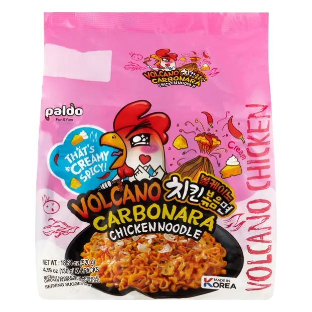 Volcano Carbonara Chicken Noodle Instant Soup - 4 ct