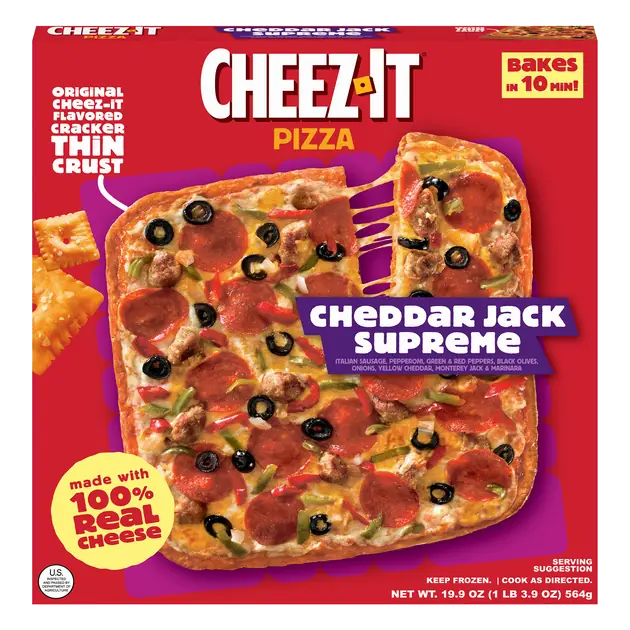 Palermo's Cheeze-It Pizza, Thin Crust, Cheddar Jack Supreme