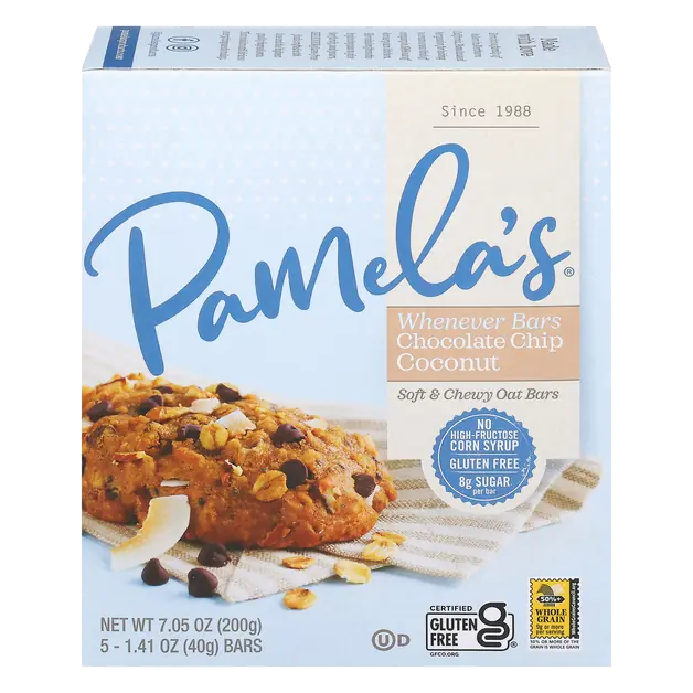 Whenever Bars Oat Chocolate Chip Coconut Gluten Free - 5 ct