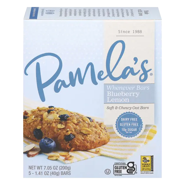 Whenever Bars Soft & Chewy Blueberry Lemon Oat Bars - 5 ct