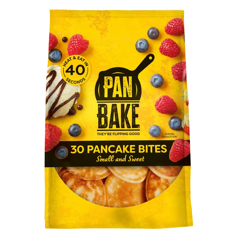 Pan Bake 30 Small and Sweet Pancake Bites 250g