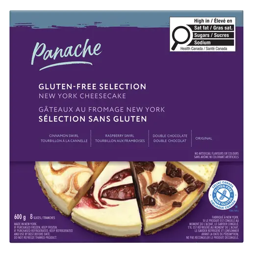 Gluten-Free Selection Frozen New York Cheesecake Variety Flavours 600 g
