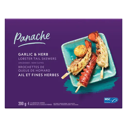 Lobster Tail Skewers Garlic & Herb 200 g