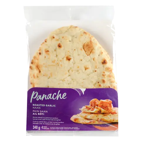 Naan Roasted Garlic 340 g (frozen)