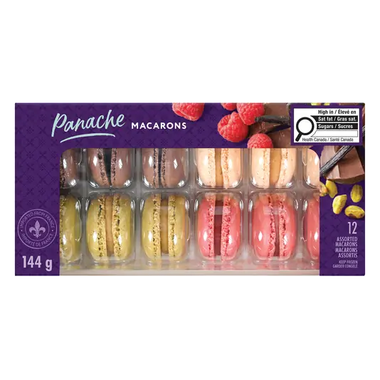 Assorted Macarons 144 g (frozen)