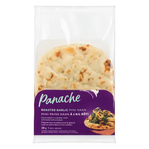 Mini Naan Roasted Garlic 200 g (frozen)