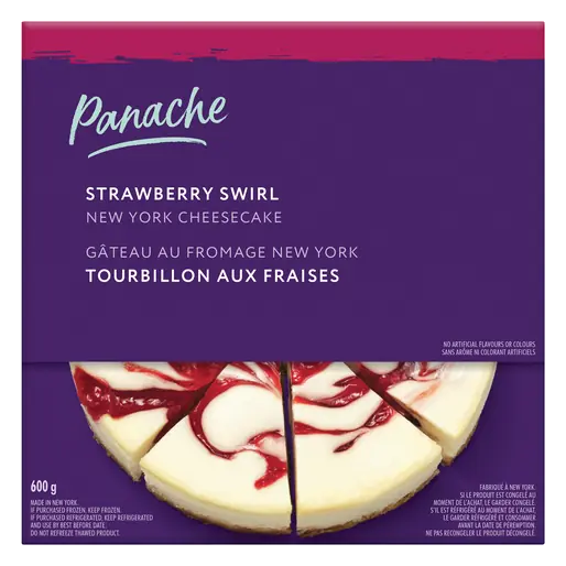 New York Cheesecake Strawberry Swirl 600 g (frozen)