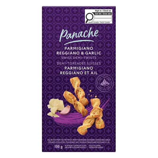 Swiss Pastry Twists Parmesan & Garlic 100 g