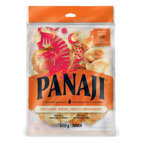 Flame-Baked Naan Minis Original 500 g (frozen)