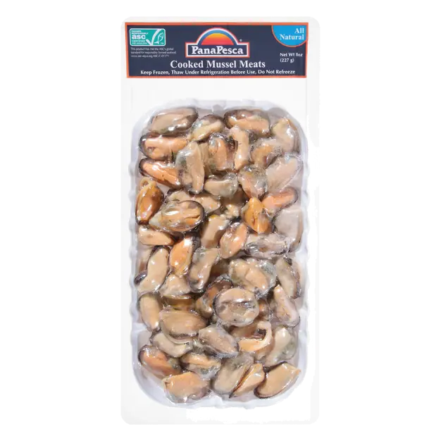 All Natural Farm Raised Cooked Mussel Meats Frozen