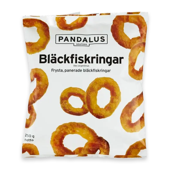 Bläckfiskring Panerade Frysta