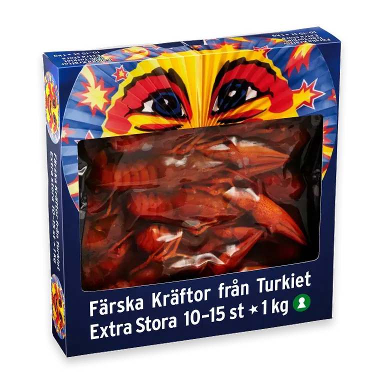 Kräftor färska extra stora 10-15p 1kg