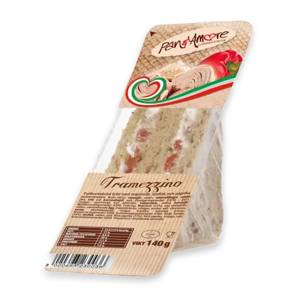 Tonfisk Paprik Tramezzini Smörgås