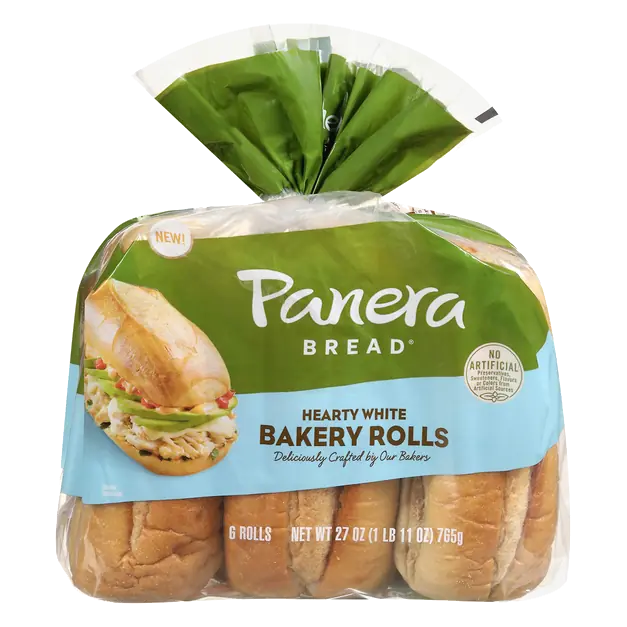 Hearty White Bakery Rolls - 6 ct