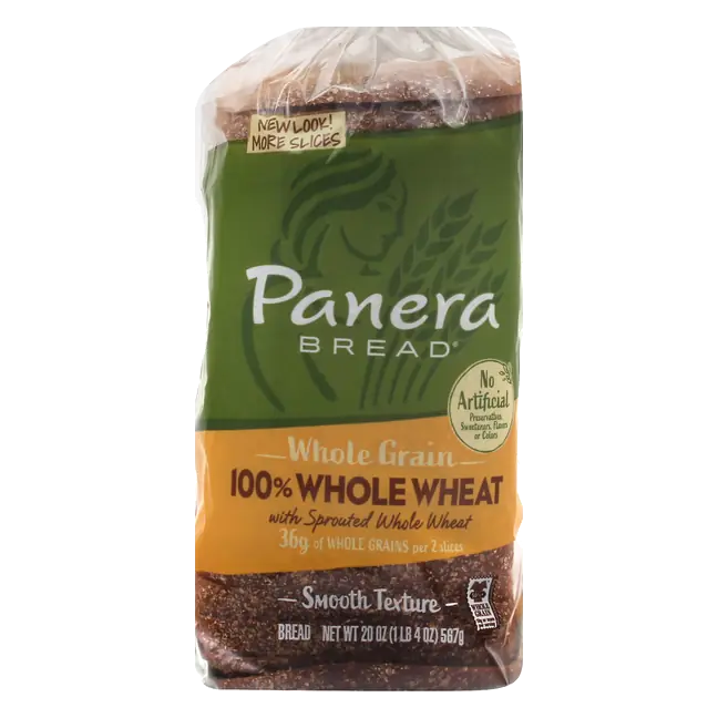 Panera Whole Grain 100% Whole Wheat Bread Sliced