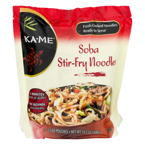 Ka-Me All Natural Soba Stir-Fry Noodles 2-7.1 oz Pouches